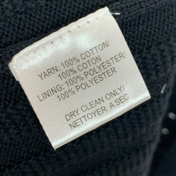 Trina Turk Marcela Pointelle Sweater Black‎ Dress - Picture 9 of 10